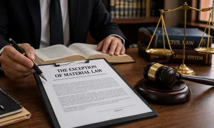 The Exception of Material Law