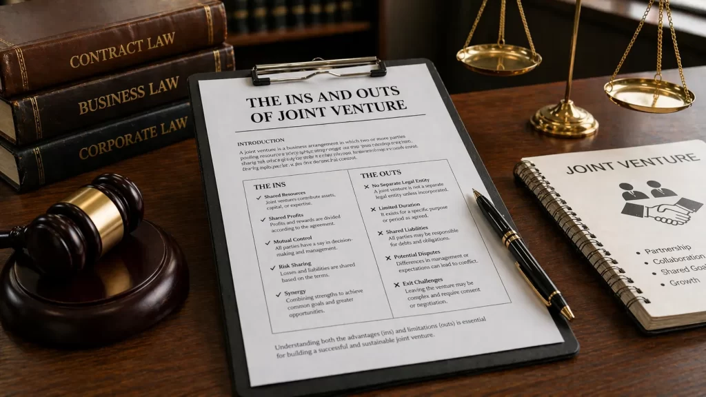 The Ins and Outs of Joint Venture