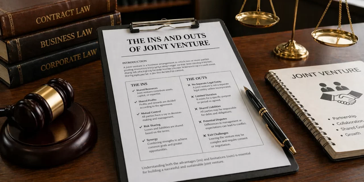 The Ins and Outs of Joint Venture