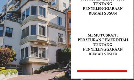 Peraturan Pemerintah Republik Indonesia Nomor 13 Tahun 2021 Tentang Penyelenggaraan Rumah Susun