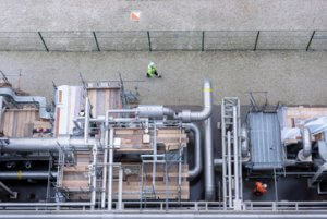 gas pipe on building