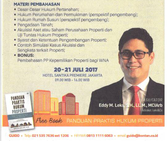 Indonesia Lawyer – Eddy Leks on Legal Workshop of Property Law