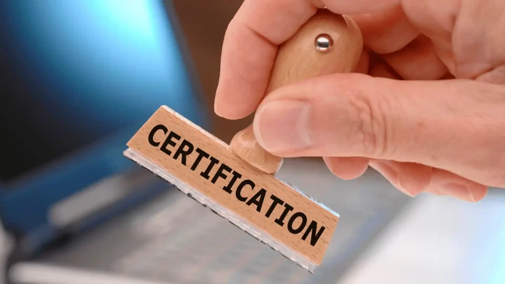 Certificate of Proper Function