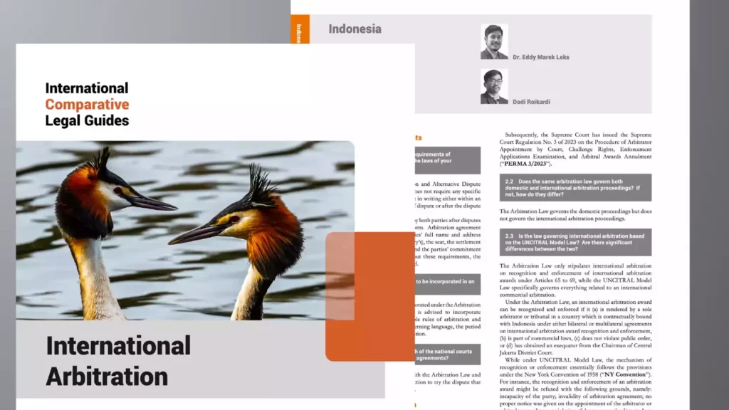 International Arbitration – Indonesia Chapter of the International Comparative Legal Guide 2024 International Arbitration – Indonesia Chapter of the International Comparative Legal Guide 2024